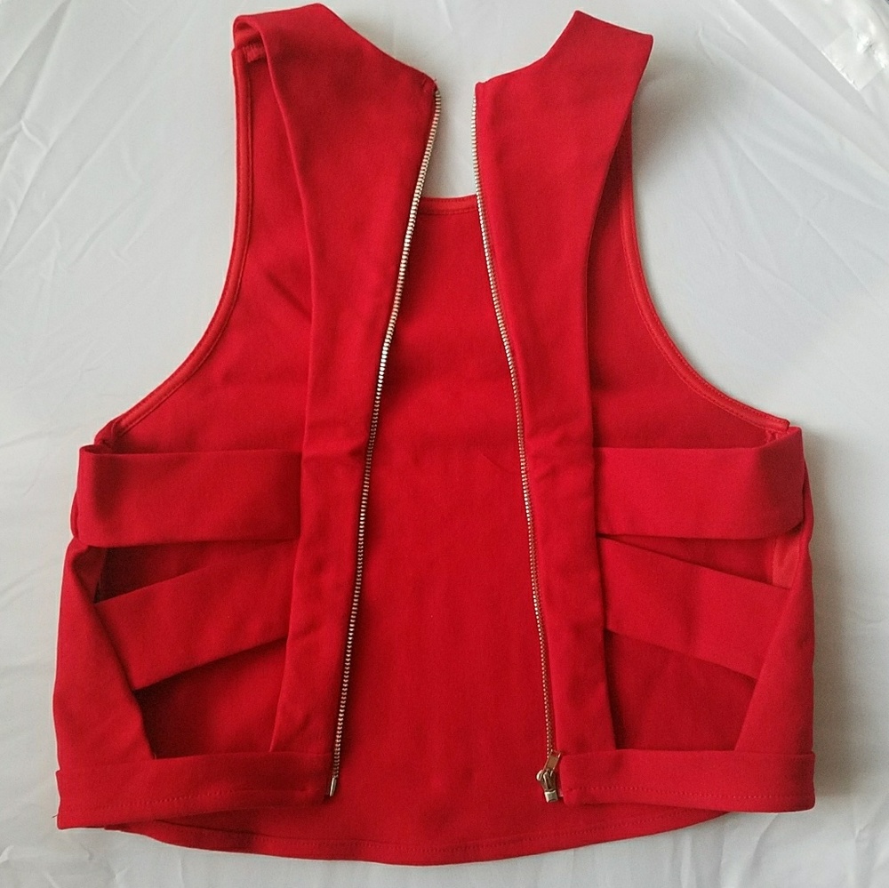 Red Crop Top - Picture 3 of 5