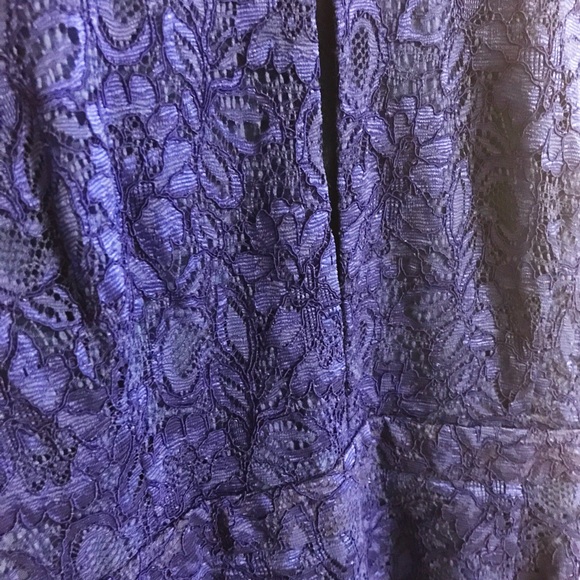 Cobalt Blue Open Front and Back Mini Dress - Picture 4 of 4