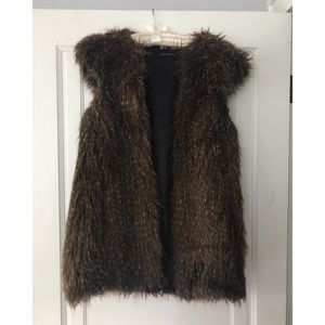 Zara Faux Fur Vest