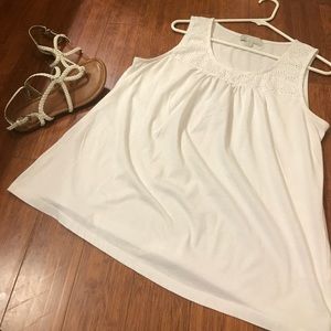 White summer tank