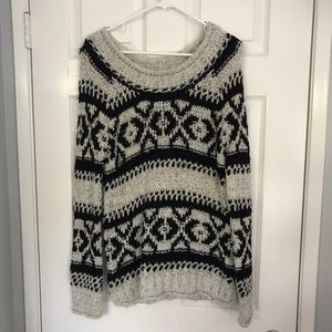 Black and cream free people sweater size s