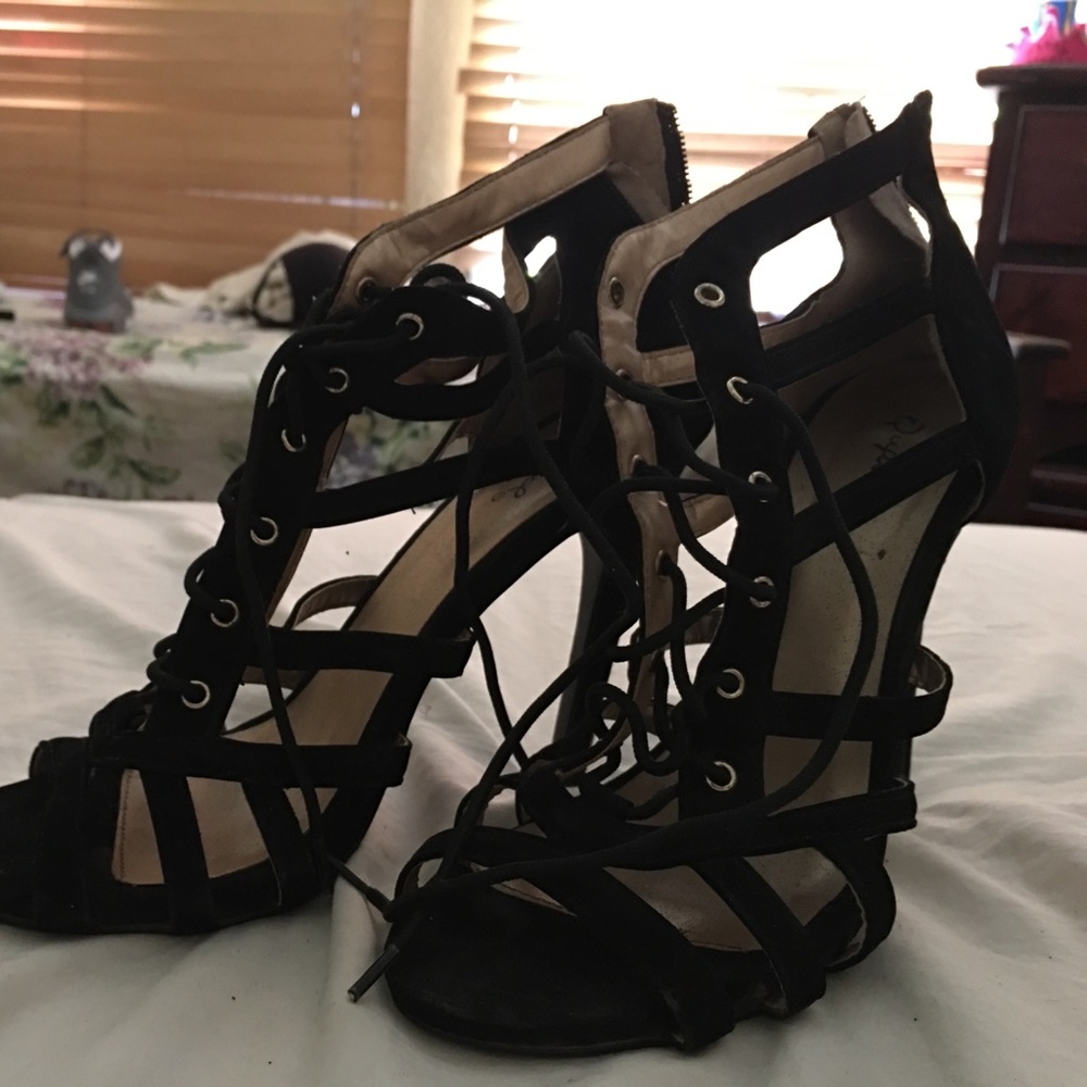 Lace up heels