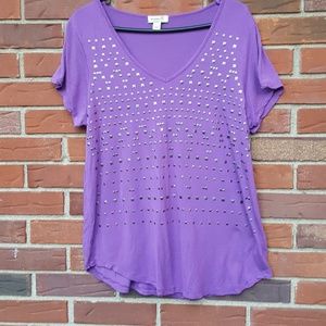 Purple top w/embelishment