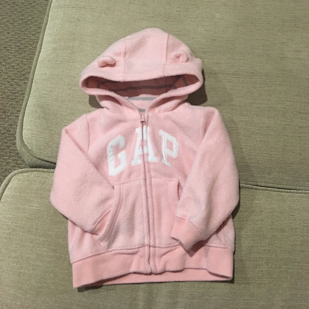 Baby Gap pink & gray sweatshirt