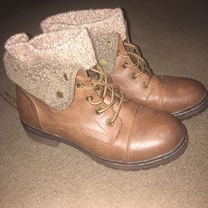 Brown Coolway ankle boots