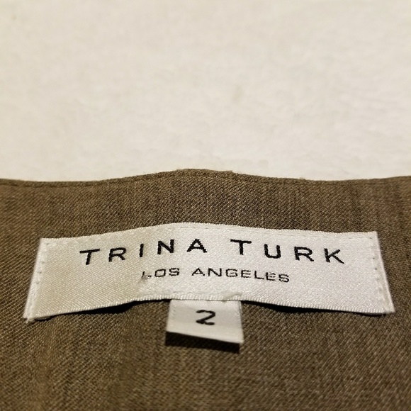 Trina Turk Trousers Pants Champagne Beige 2 - Picture 3 of 7