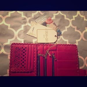 Sasha + Sofi so-pretty designer xl pink wallet