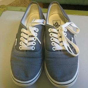 Low profile grey vans