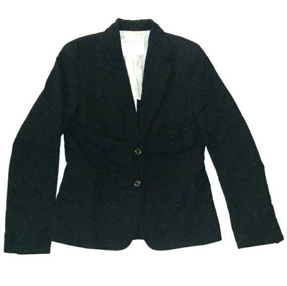 black fleece blazer