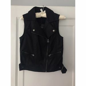NWT TOPSHOP Faux Leather Vest