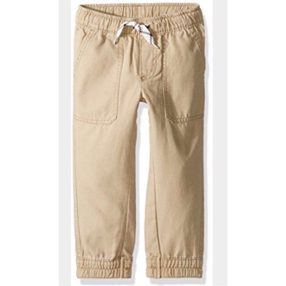 jogger style khaki pants