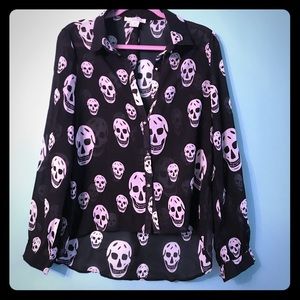 Skull blouse