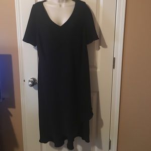 Short Sleeve Black Dress
