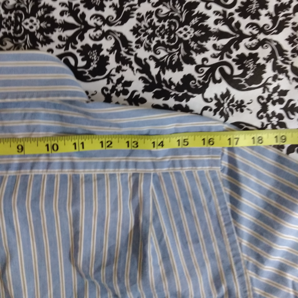 Abercrombie & Fitch Men's Blue Striped Shirt - Picture 6 of 8