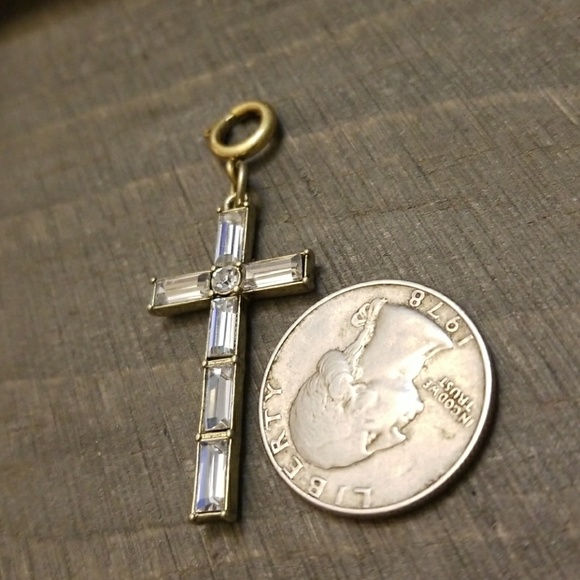 JBloom Gold Crystal Cross Charm 2 for $12 - Picture 3 of 3