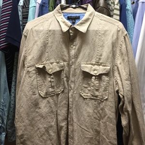 Banana Republic Slim Fit Linen Work Shirt
