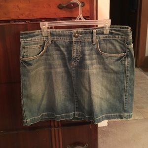 Blue jeans skirt