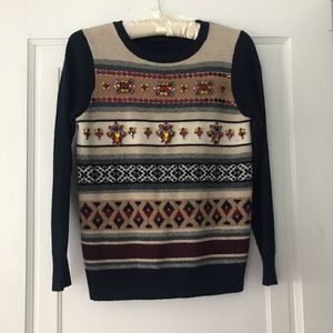 J. Crew Jeweled Sweater