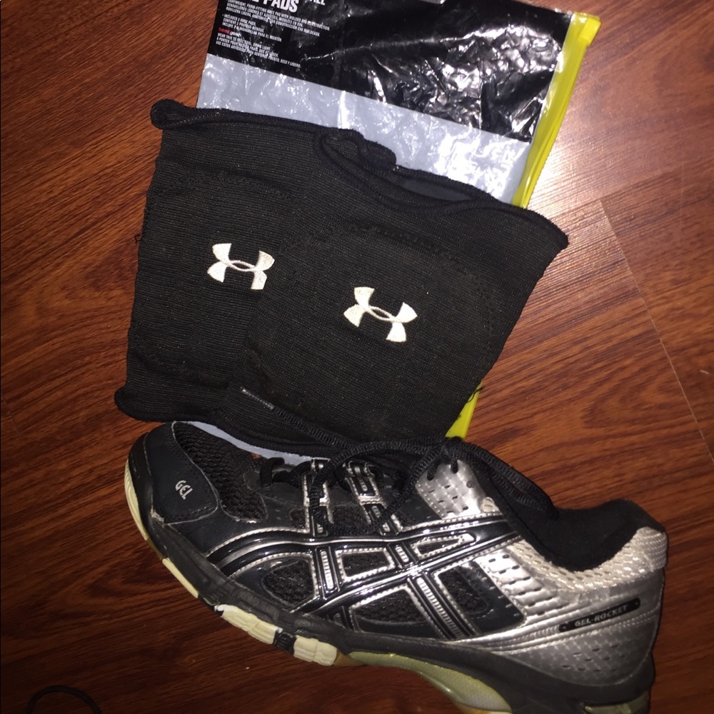 Volleyball Knee pads & size 9 Asics BUNDLE