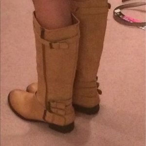 Tan boots