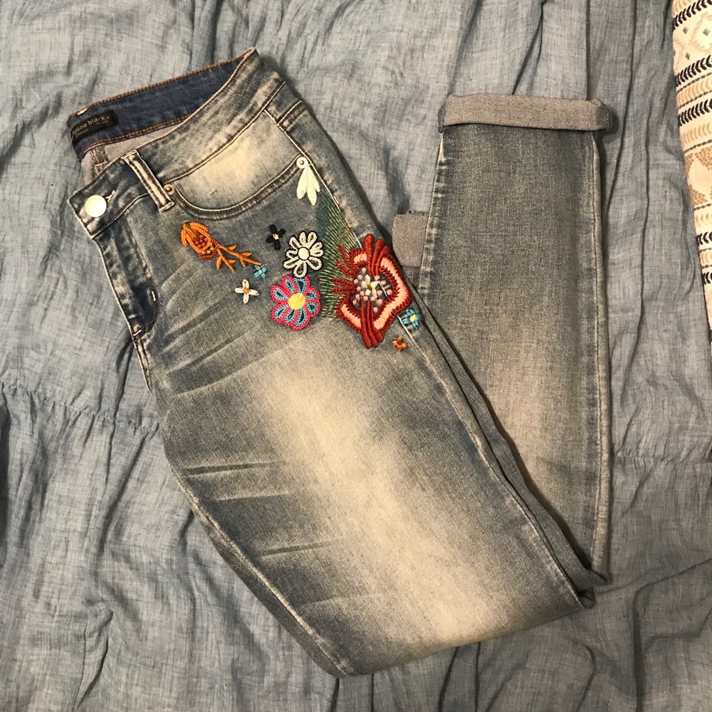 Embroidered Jeans