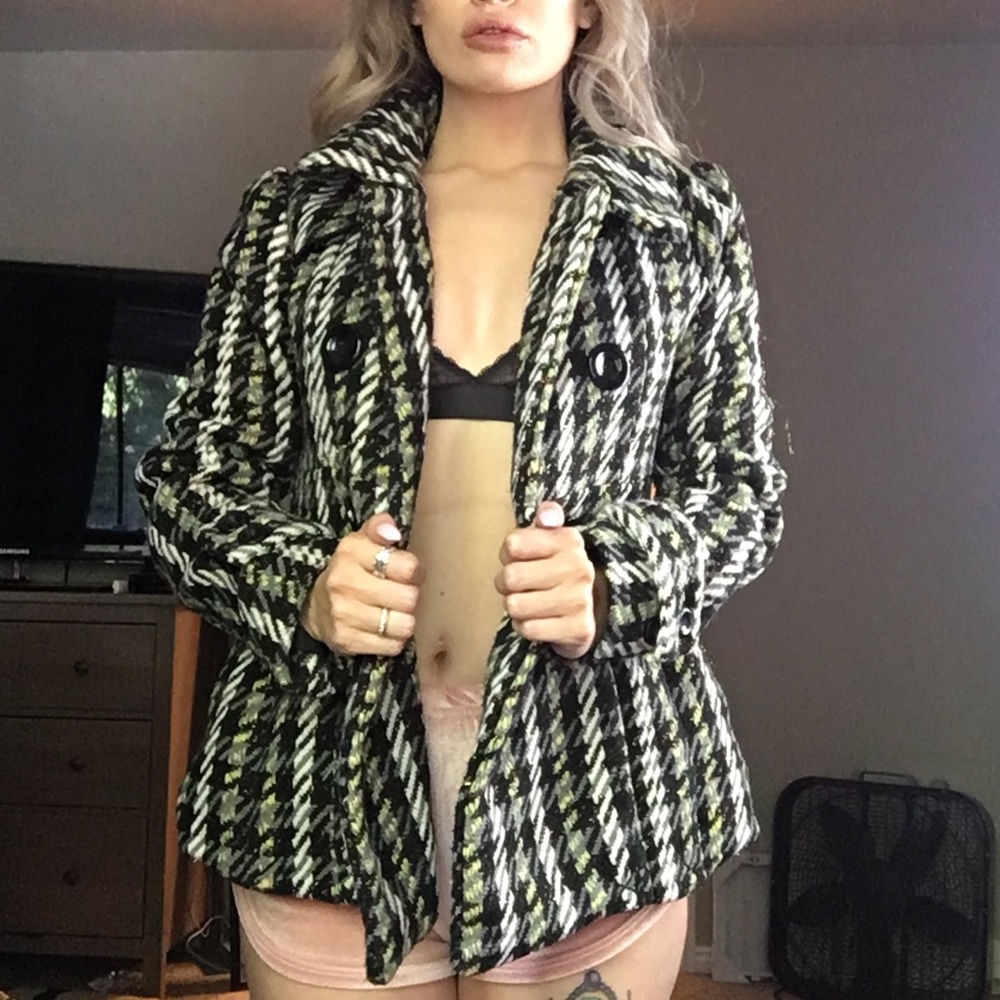 Black and Yellow Peacoat