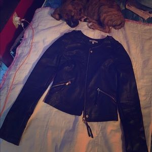 Zip up Leather Jacket