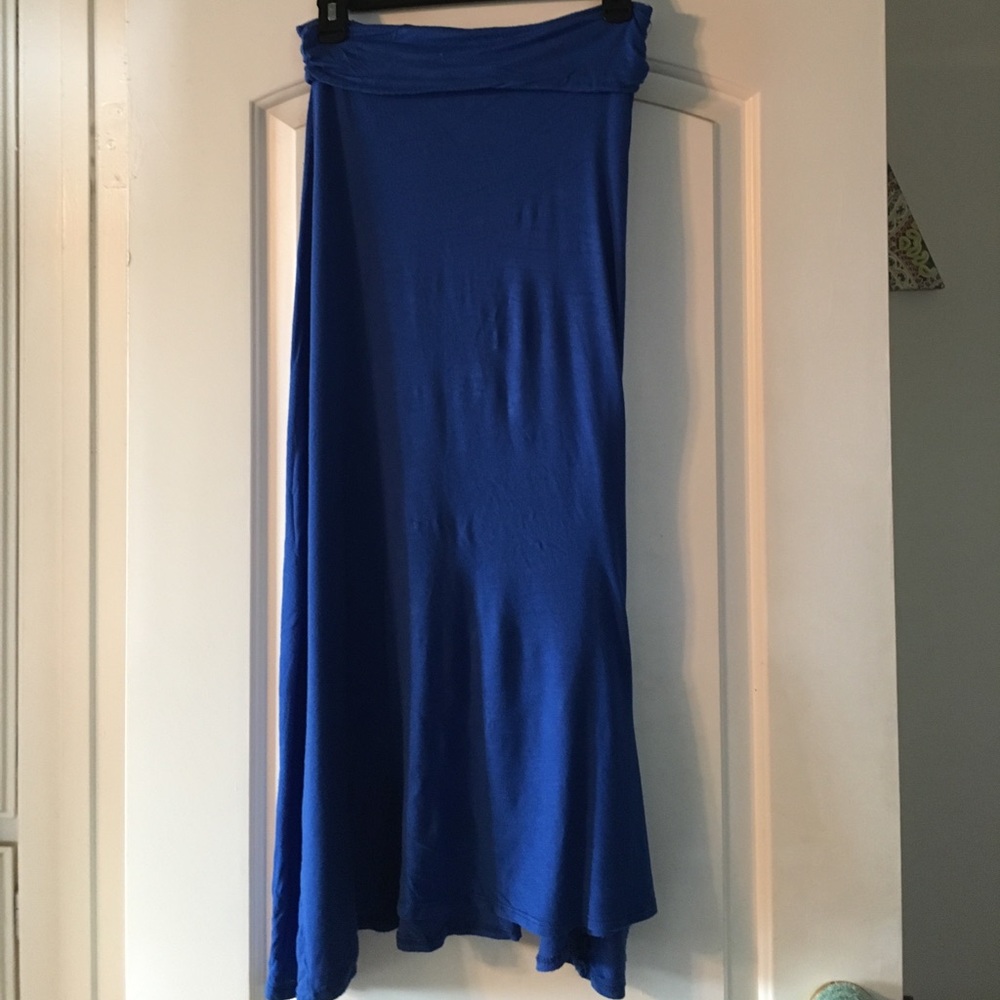 Royal blue maxi skirt