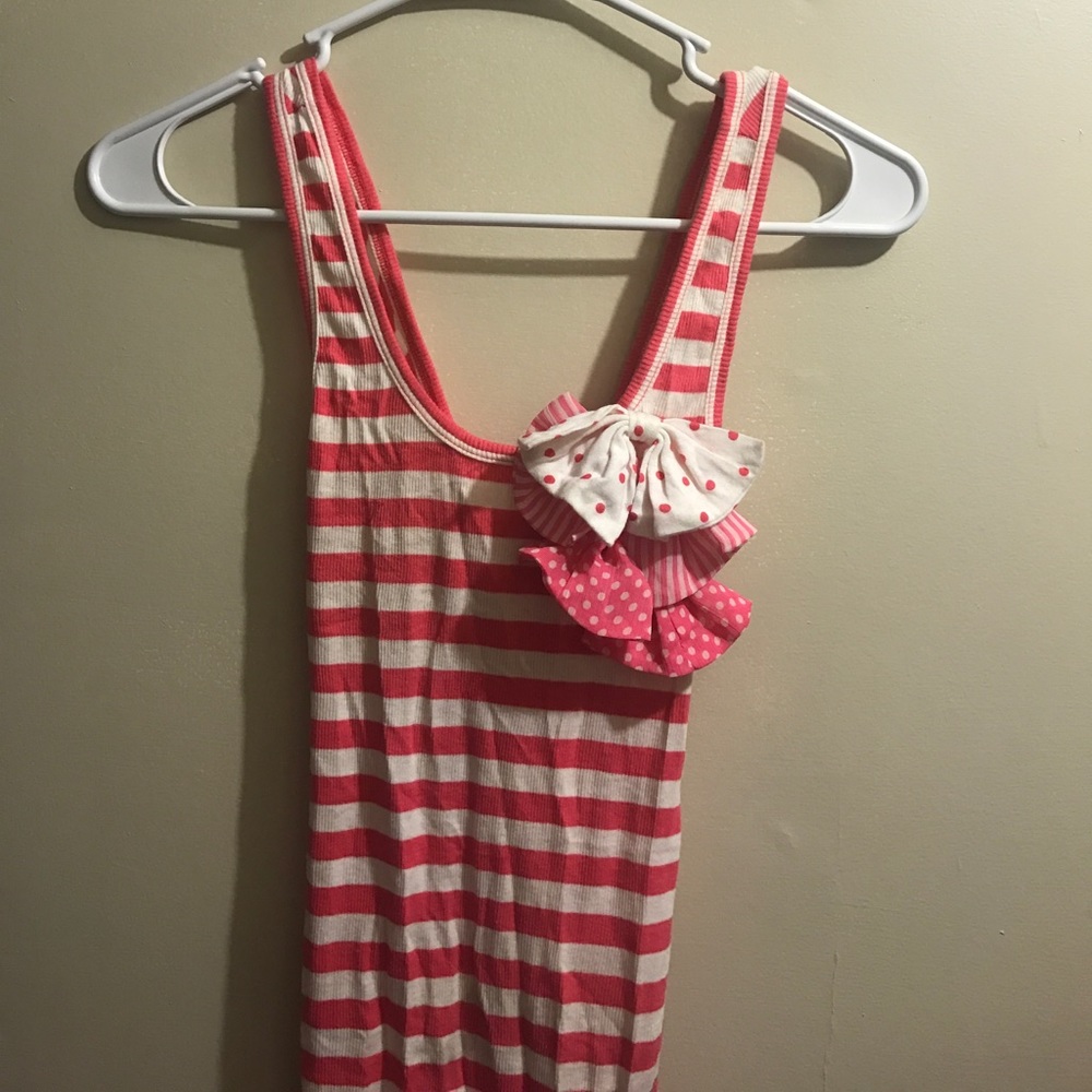 Charlotte Russe Striped tank with bows!