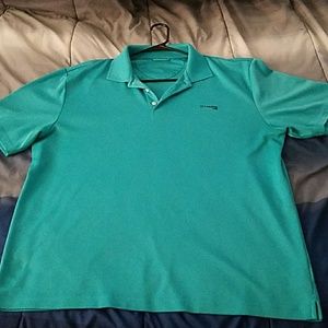 Teal chaps golf polo