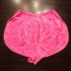 Pink high waisted shorts