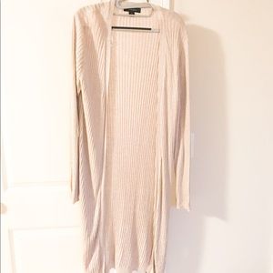 Long beige sweater