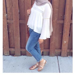 Bell sleeved boho top