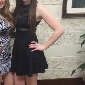 Black Dress w/ chevron cut outs (Emerald Sundae)