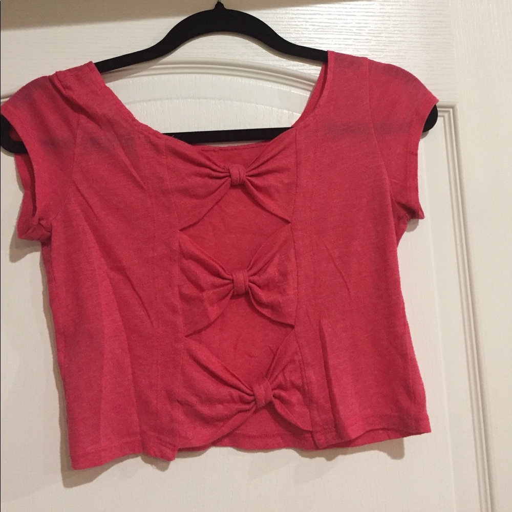 Pink crop top