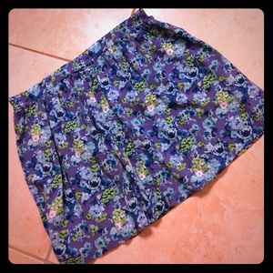 Blue floral Mossimo mini skirt