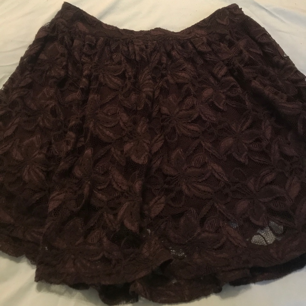 Forever 21 Black Lace Mini Skirt