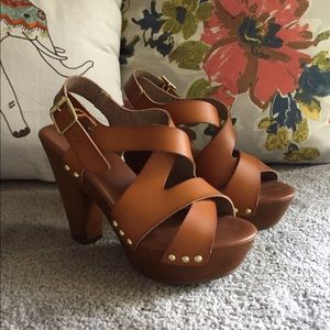 Mossimo by Target Brown heeled sandals