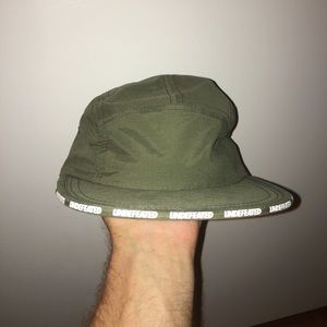 Brand new olive green undefeated 5 panel hat