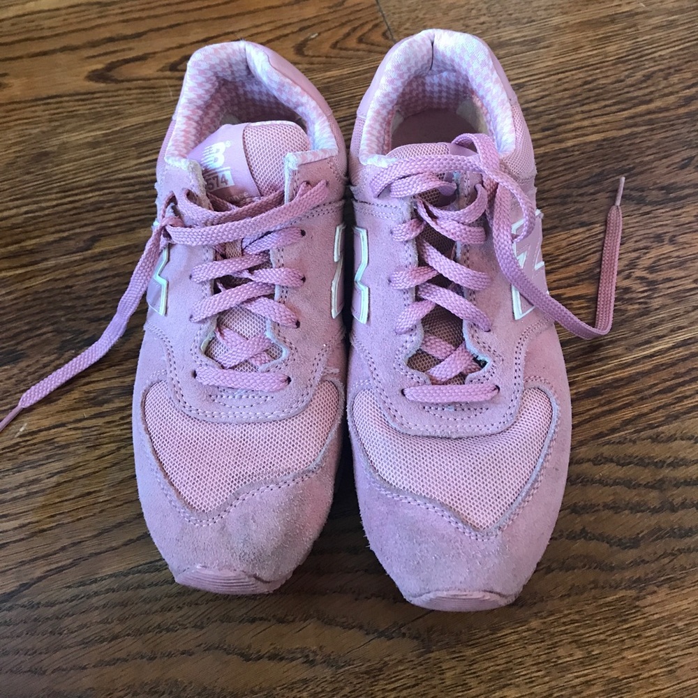 Worn tennis shoes