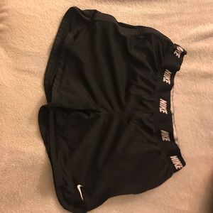 nike dri-fit running shorts (black)