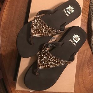 Yellow Box Flip Flops