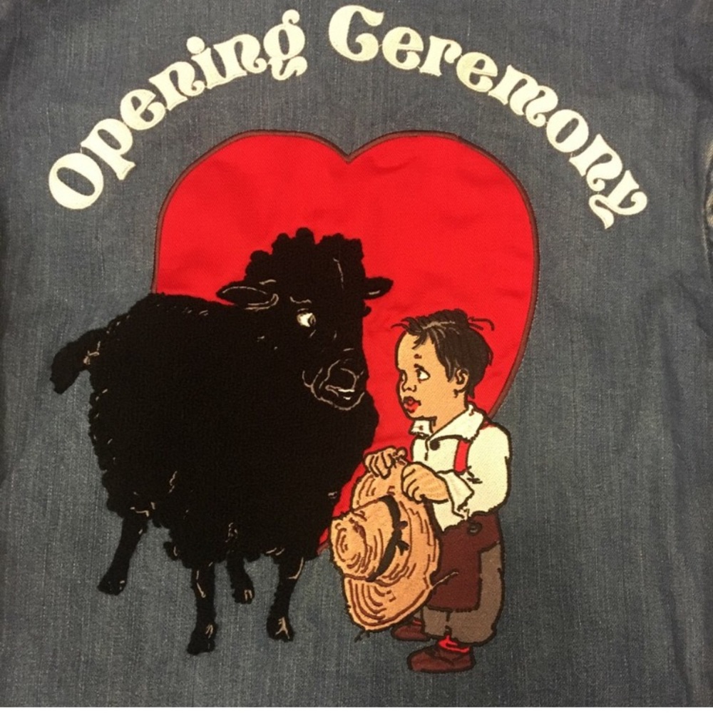 Opening Ceremony Embroidered Denim Jacket