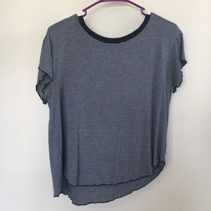 American Eagle Striped Cropped Tee