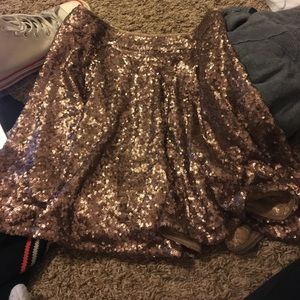 sequin skirt