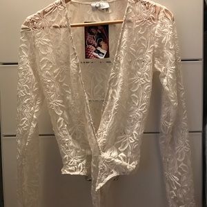 naked Wardrobe lace body suit