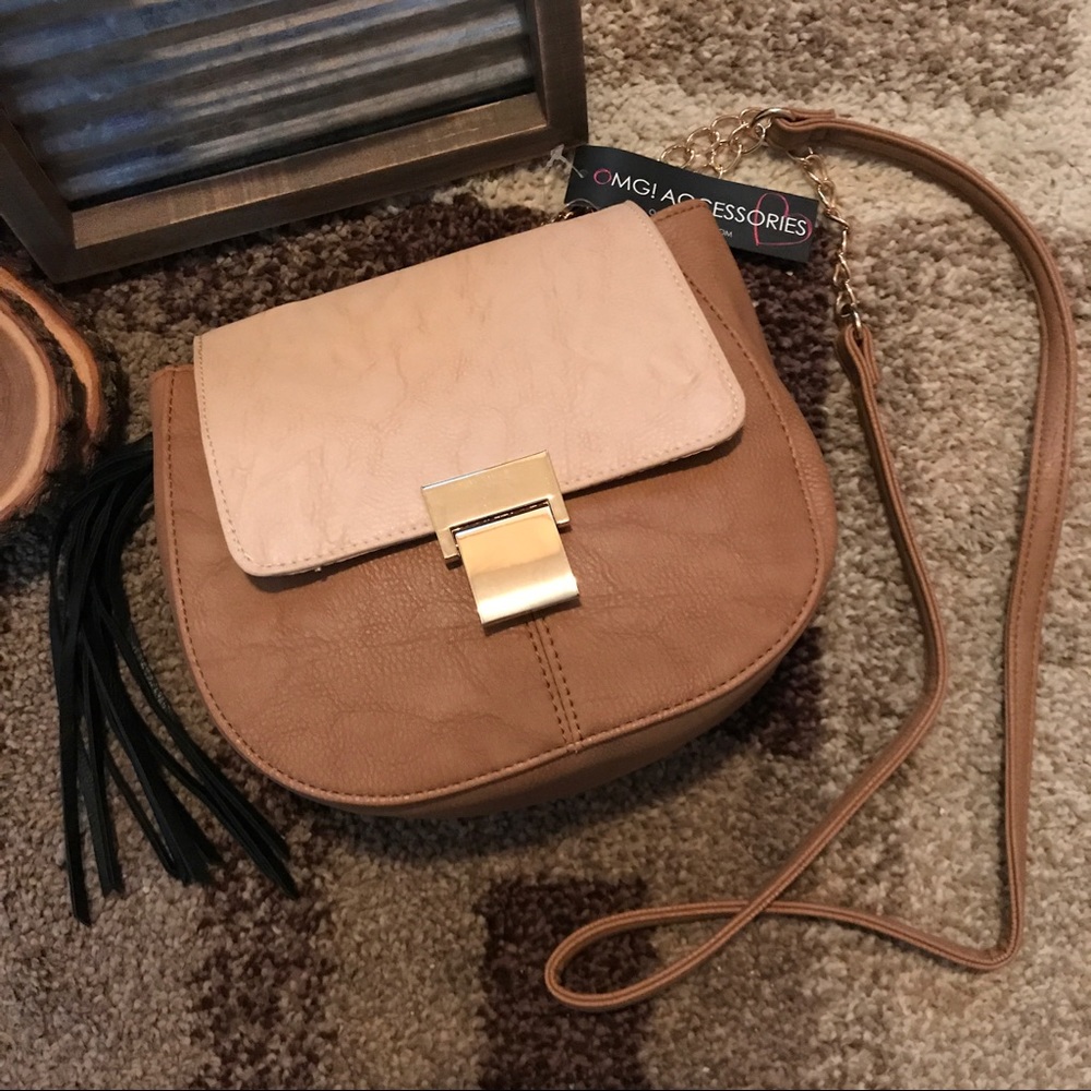 Two-Tone Cross Body Purse