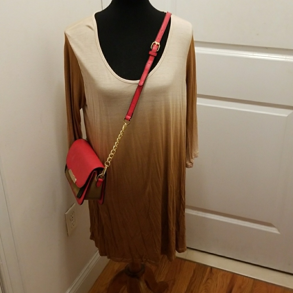 Shaded  long sleeves tunic