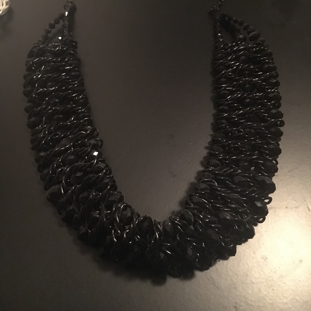 Black choker necklace