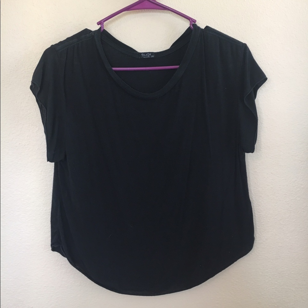 Brandy Melville Basic Black Crop Top